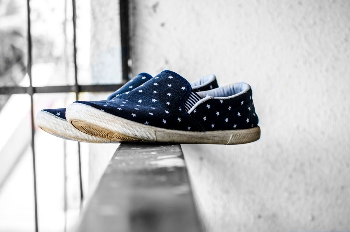 Slip-on generique bleu marine motif etoile