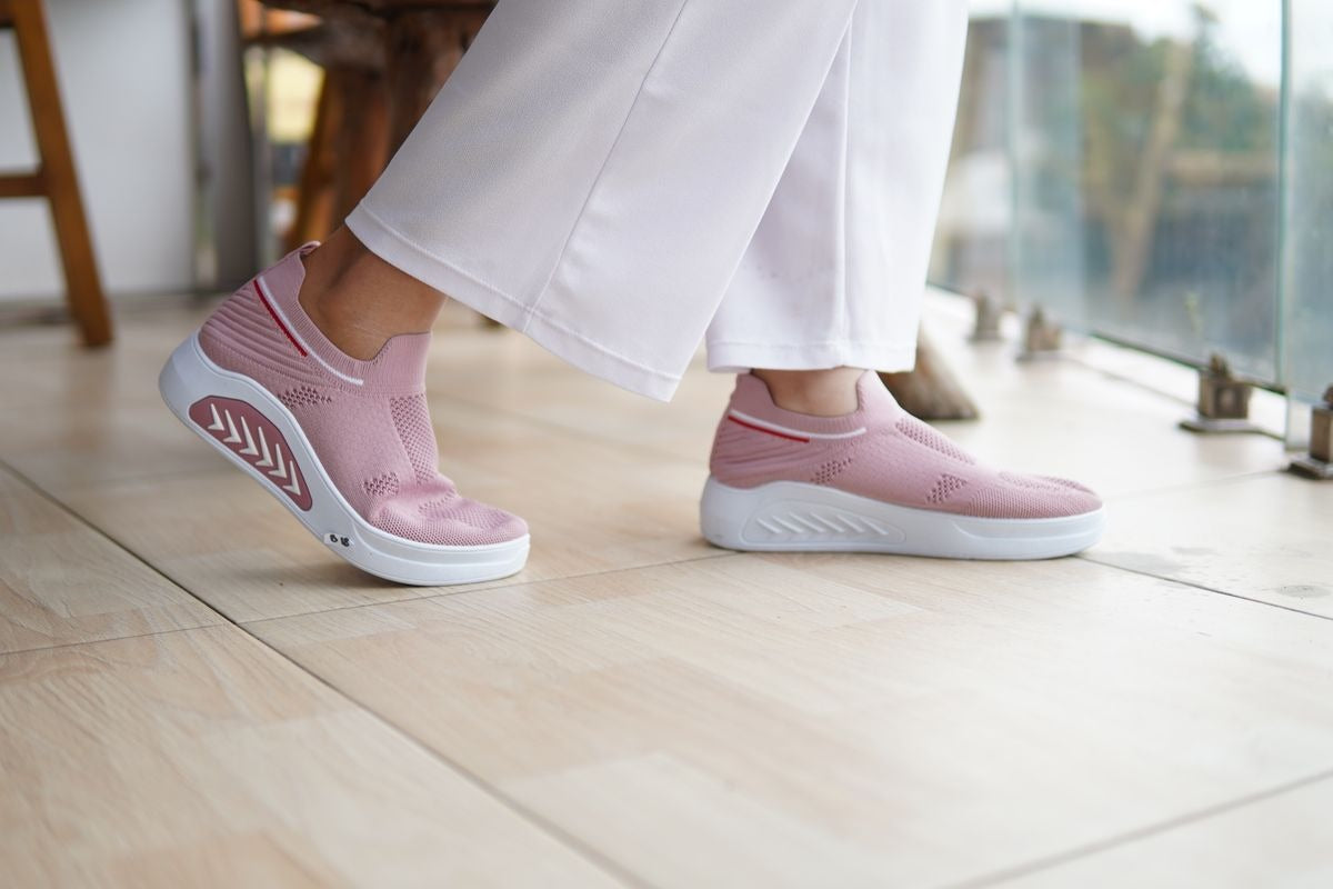 Slip-on generique rose en maille